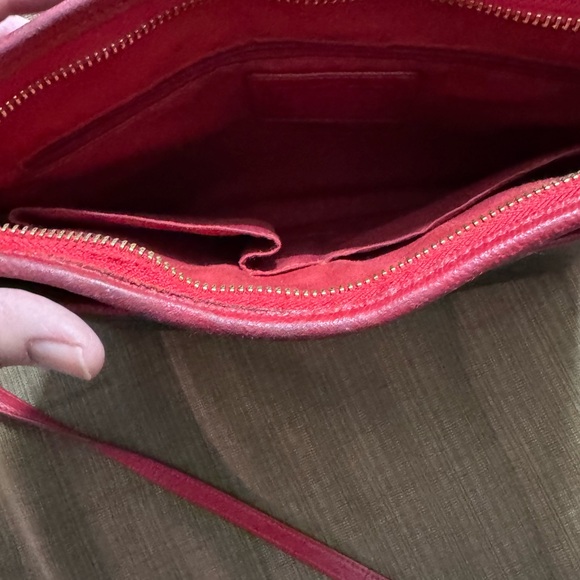 COACH Brown Signature Crossbody with Pink Trim and Strap - Picture 3 of 8